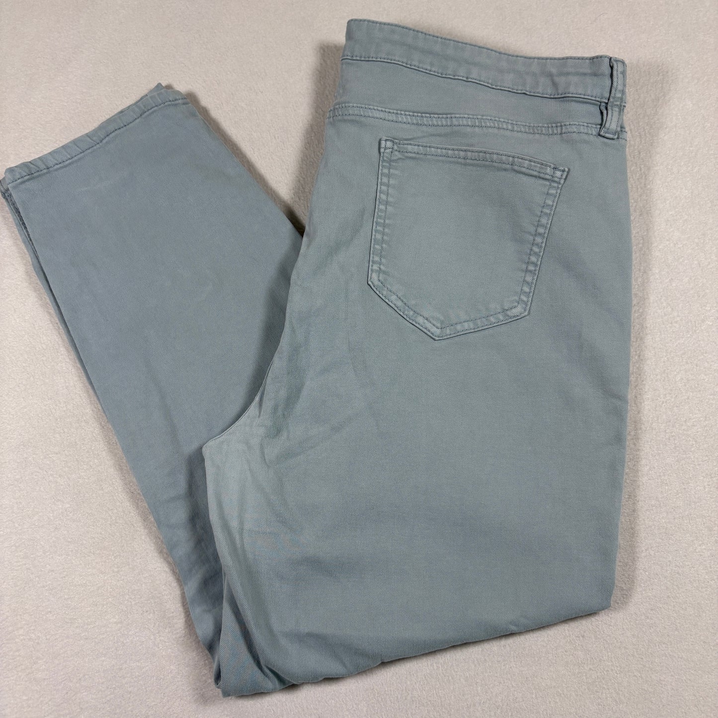 Buffalo David Bitton Womens 16/36 High Rise Ankle Skinny Green Stretch Jeans