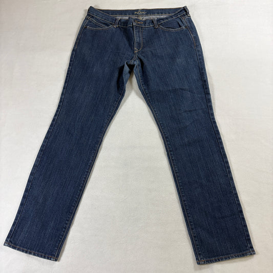 Bootcut Stretch Jeans Womens Dark Wash Old Navy 12 Long Fits Like 34X30 Y2K