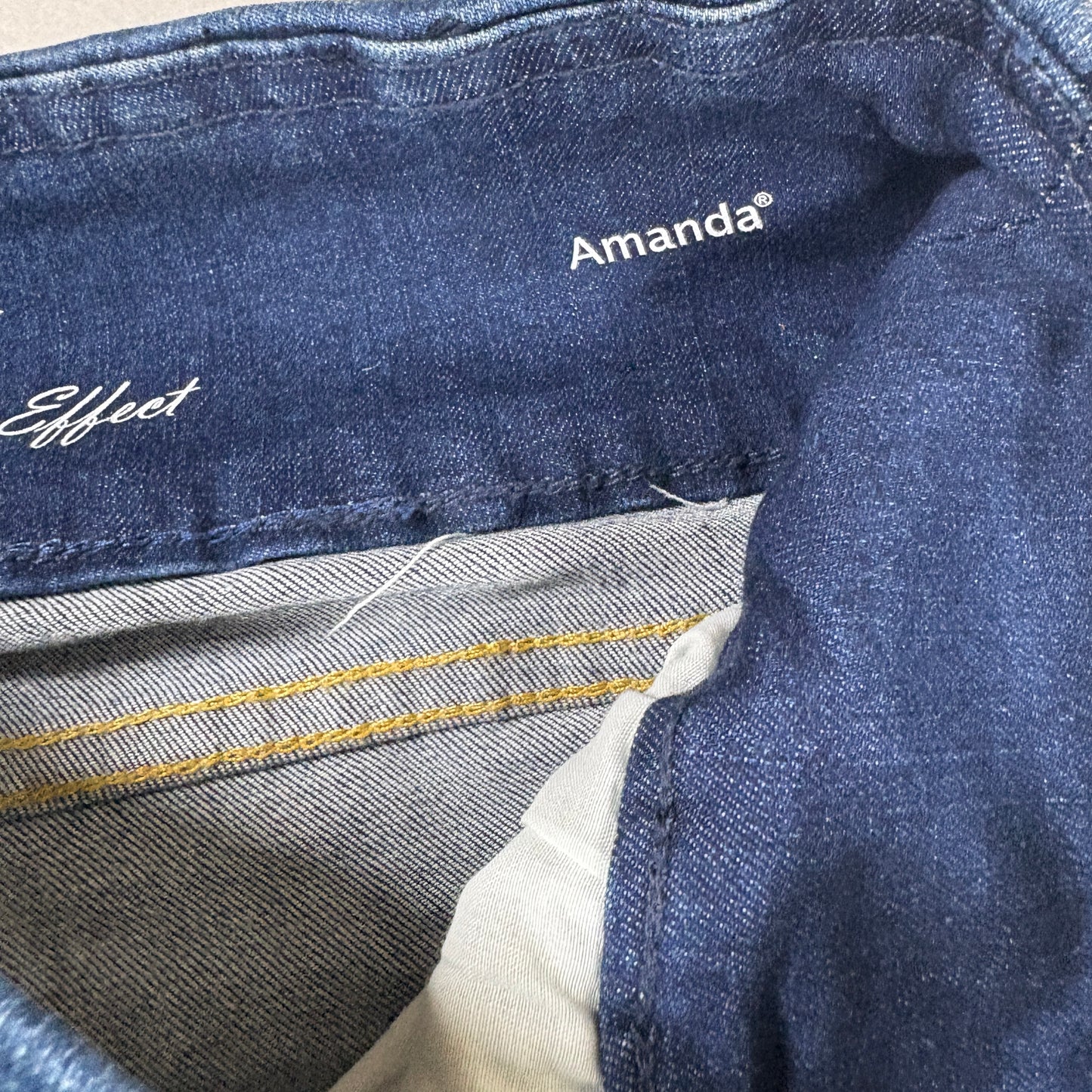 Gloria Vanderbilt Womens Amanda Capri Jeans Size 6 Blue Super Stretch Denim NWT