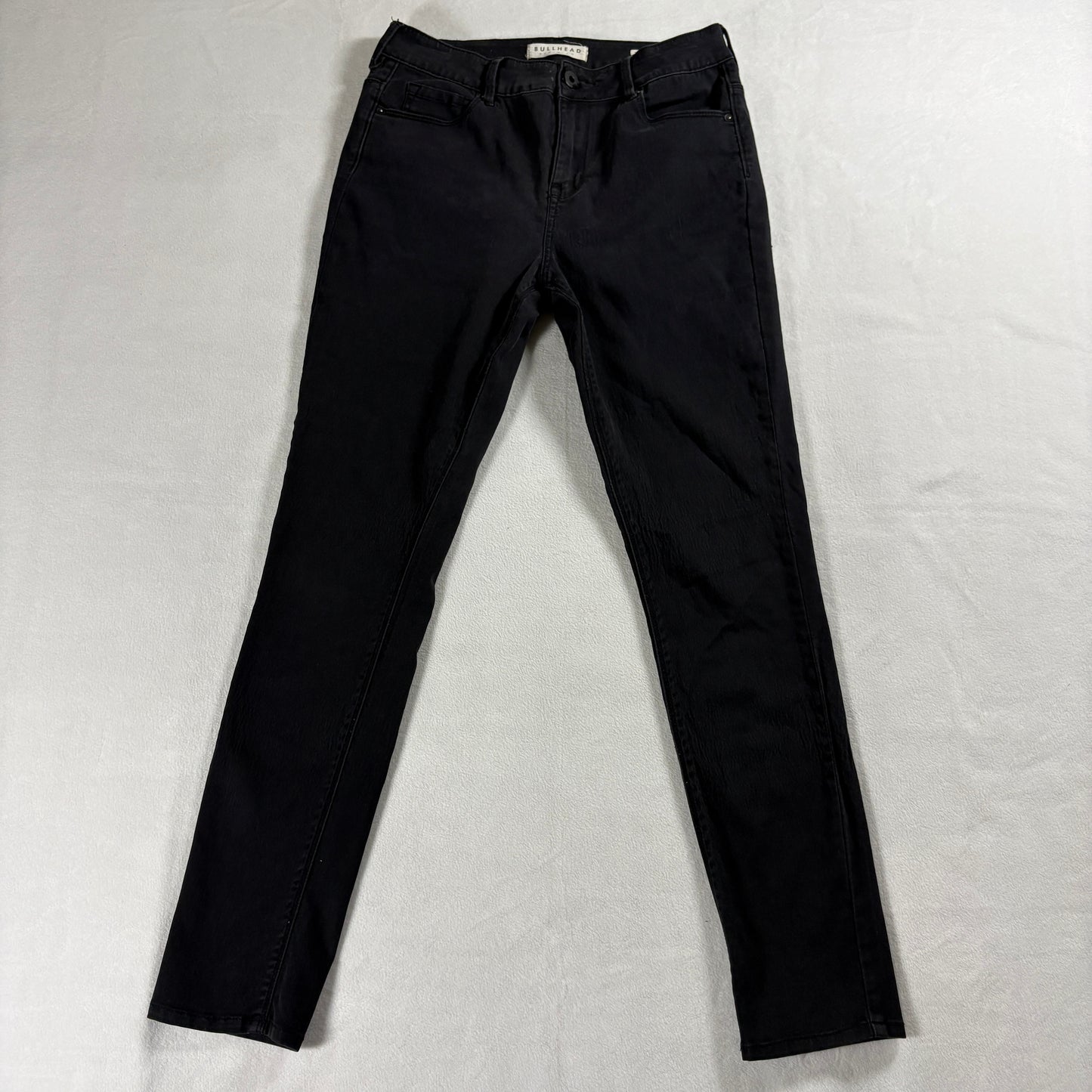 Bullhead High Rise Womens 9 Black Skinniest Stretch Y2K Skinny Jeans Retro Alt