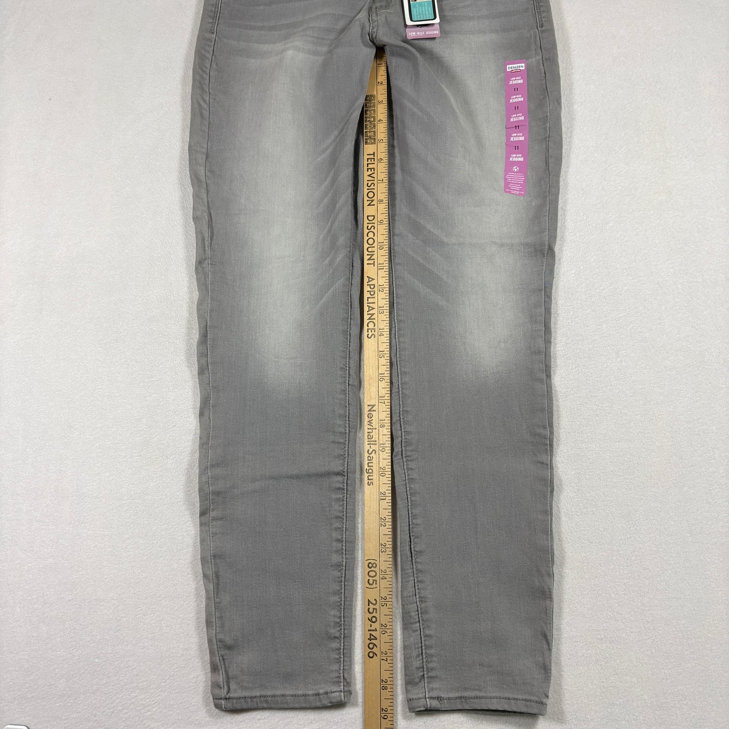 Denizen Levi’s Womens Gray High Rise Jegging Jeans Size 11 Y2K Slim Fit Stretch