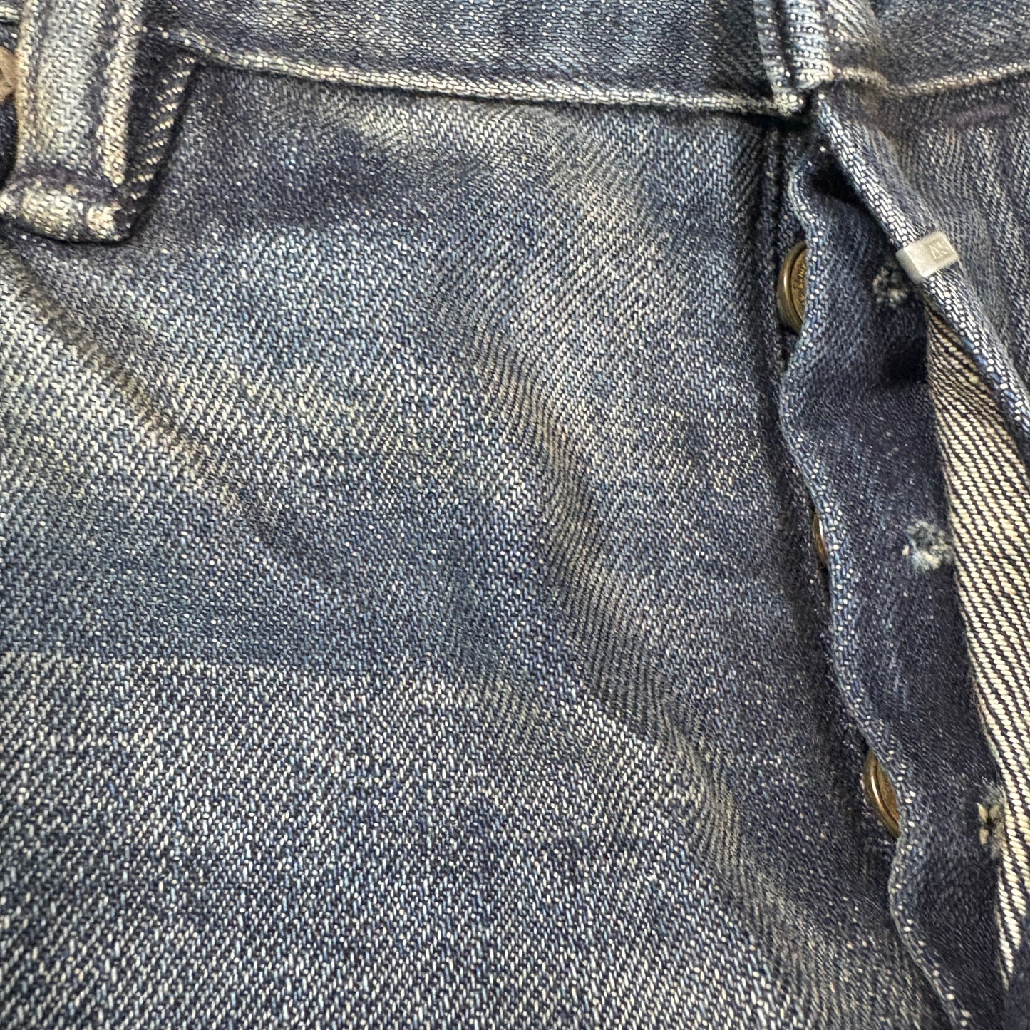 AllSaints Mens Jeans Size 32 Sakura Iggy Indigo Straight Leg Selvedge NWOT