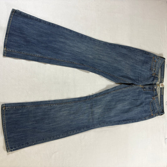 Bootcut Stretch Jeans Womens 13 Tall Fits Like 33X33 Medium Wash Y2K Flare