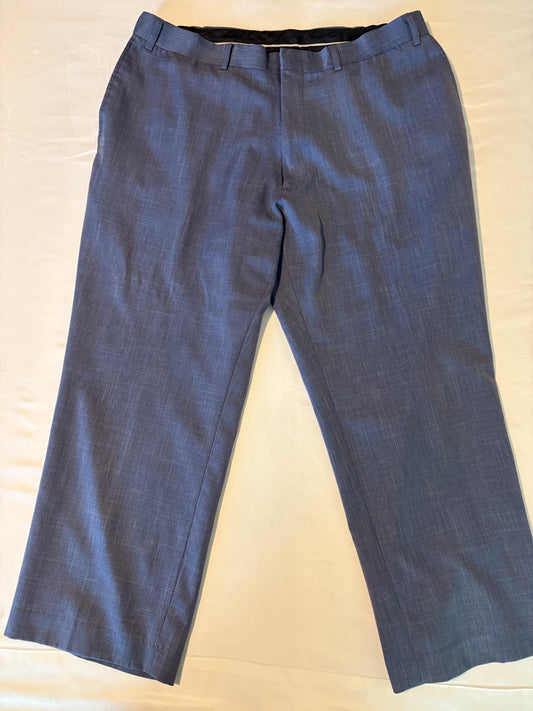Botany 500 Men's Dress Pants Blue Flat Front Classic Fit Slacks Size 36x32