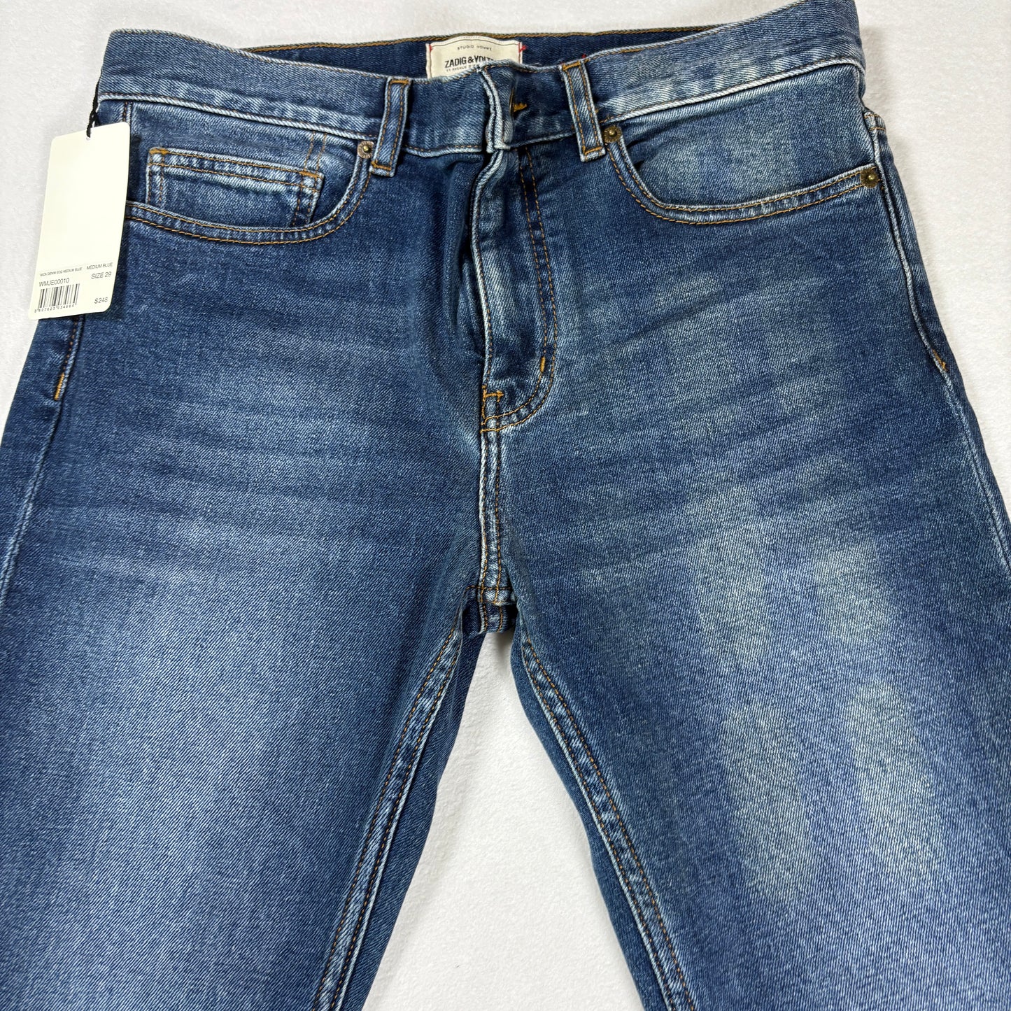 Zadig Voltaire Womens Mick Denim Jeans Size 29 Medium Blue Skinny Eco NWT $248