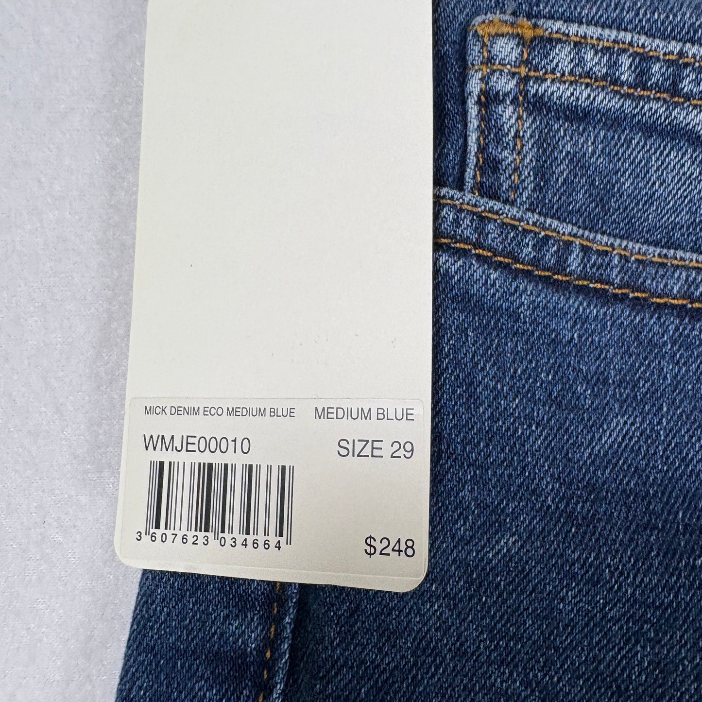 Zadig Voltaire Womens Mick Denim Jeans Size 29 Medium Blue Skinny Eco NWT $248