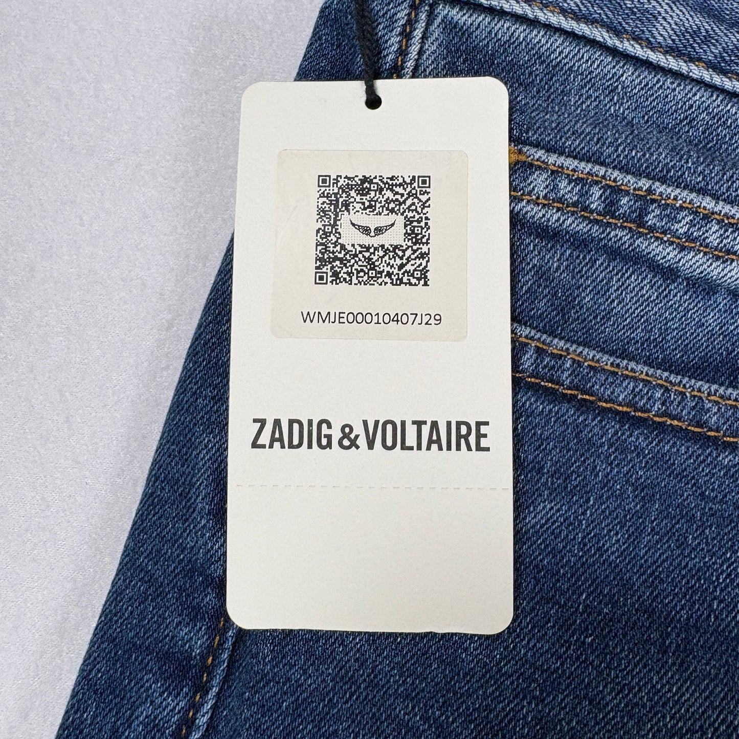 Zadig Voltaire Womens Mick Denim Jeans Size 29 Medium Blue Skinny Eco NWT $248