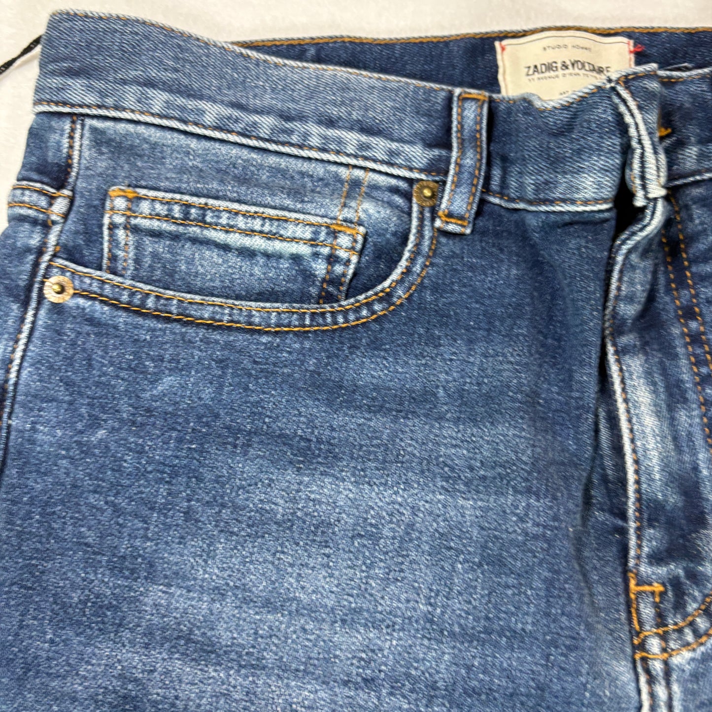 Zadig Voltaire Womens Mick Denim Jeans Size 29 Medium Blue Skinny Eco NWT $248