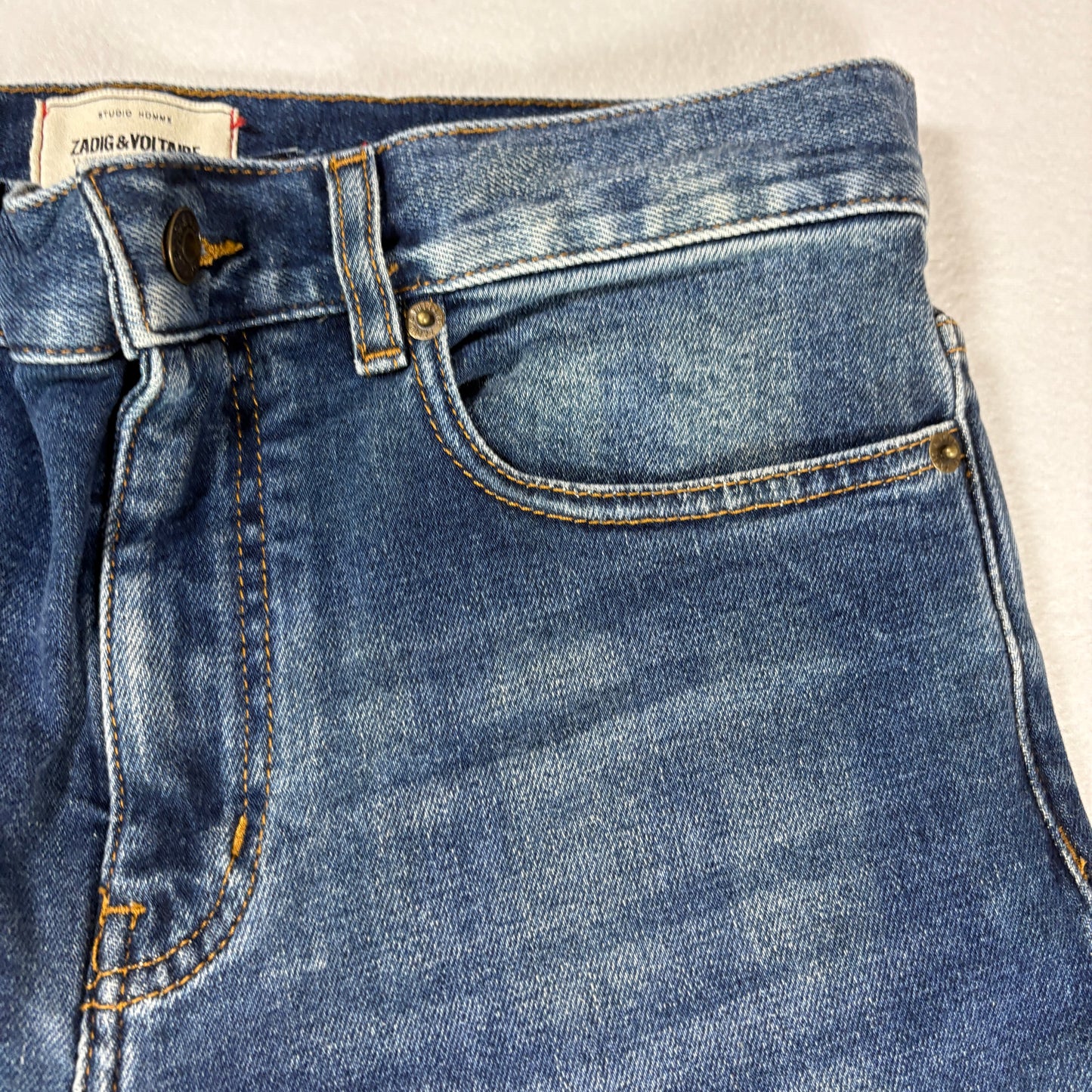 Zadig Voltaire Womens Mick Denim Jeans Size 29 Medium Blue Skinny Eco NWT $248