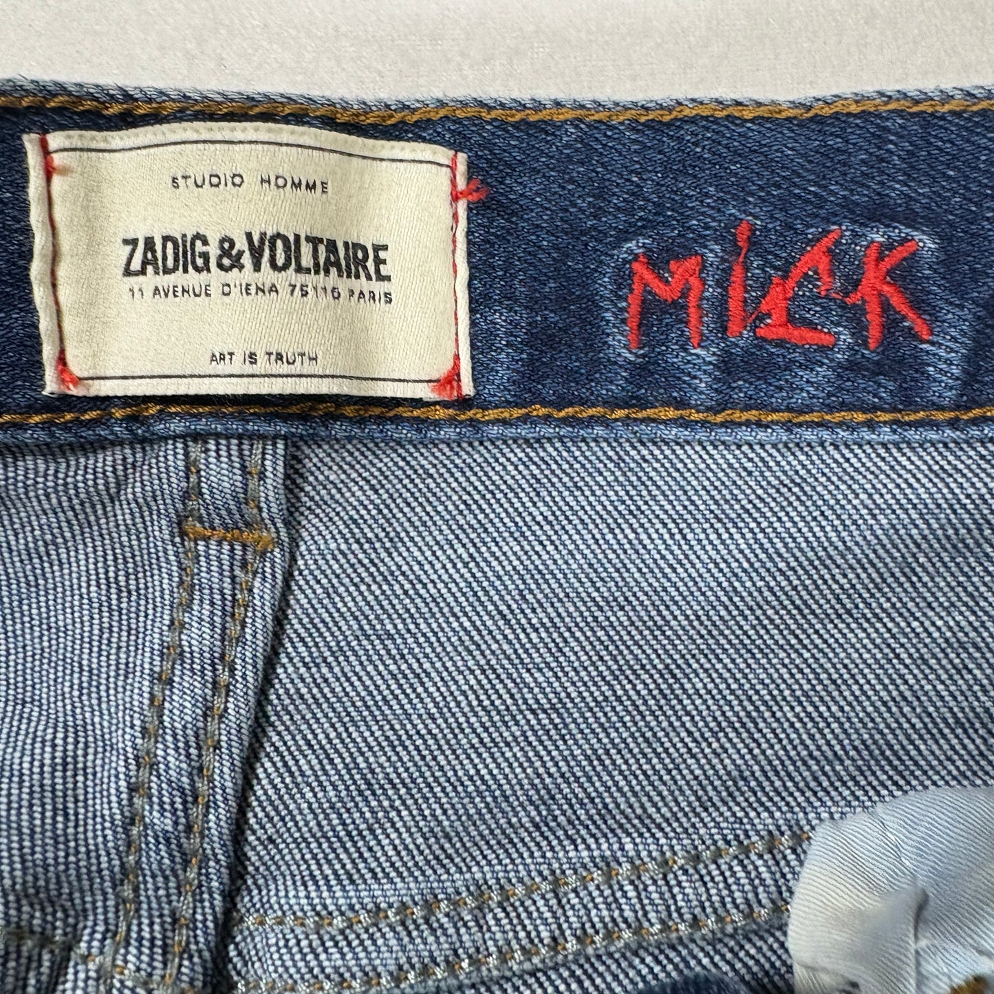 Zadig Voltaire Womens Mick Denim Jeans Size 29 Medium Blue Skinny Eco NWT $248