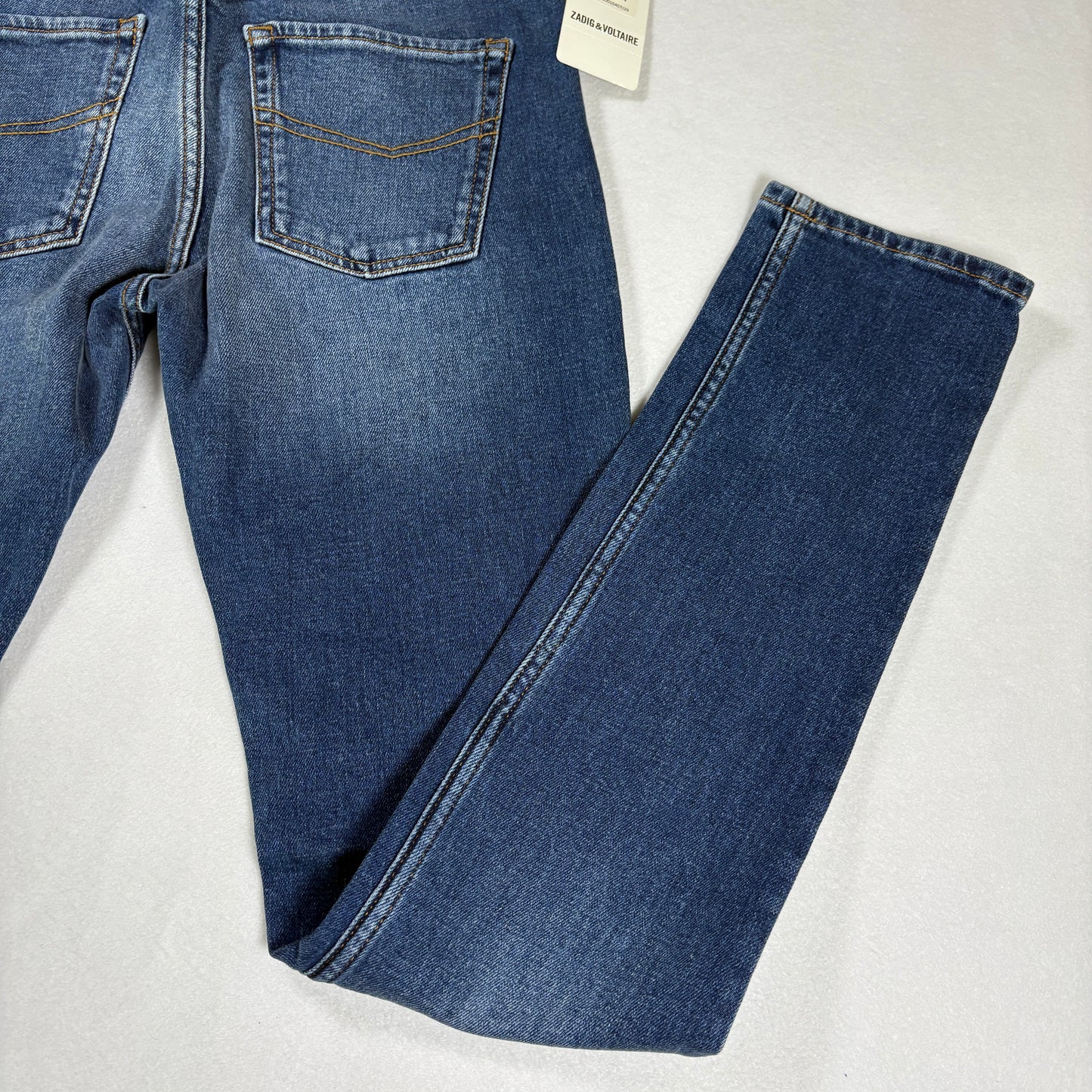 Zadig Voltaire Womens Mick Denim Jeans Size 29 Medium Blue Skinny Eco NWT $248
