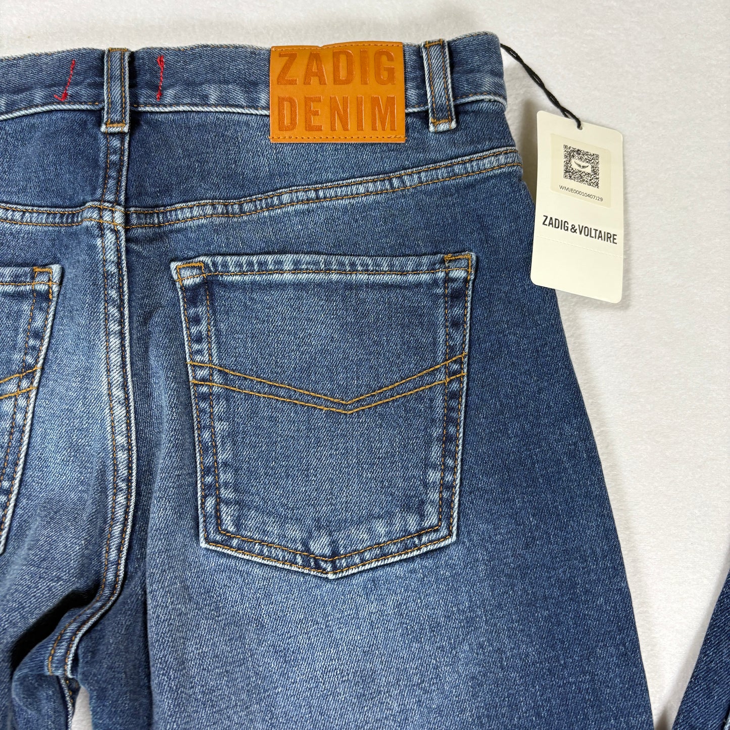 Zadig Voltaire Womens Mick Denim Jeans Size 29 Medium Blue Skinny Eco NWT $248