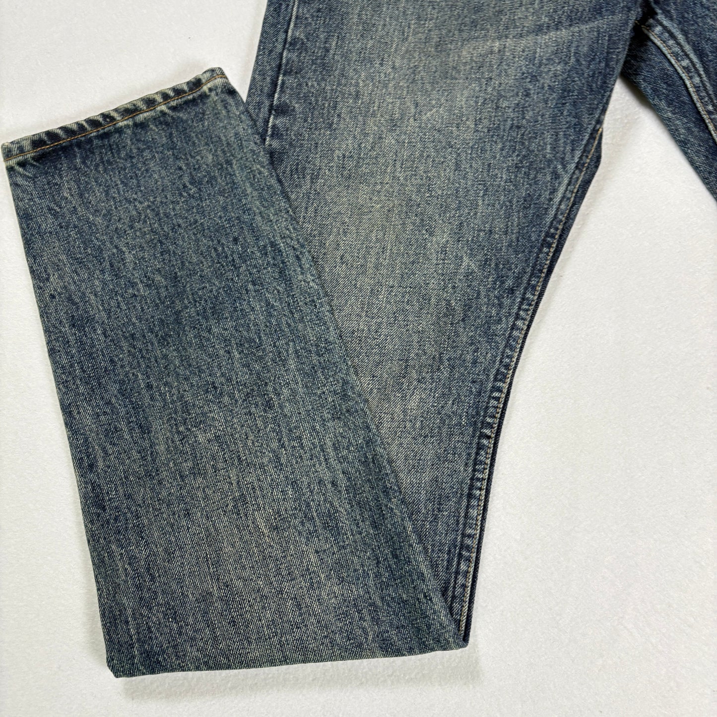 AllSaints Mens Cigarette Skinny Jeans Size 30 Blue Vintage Fade Y2K Grunge Denim