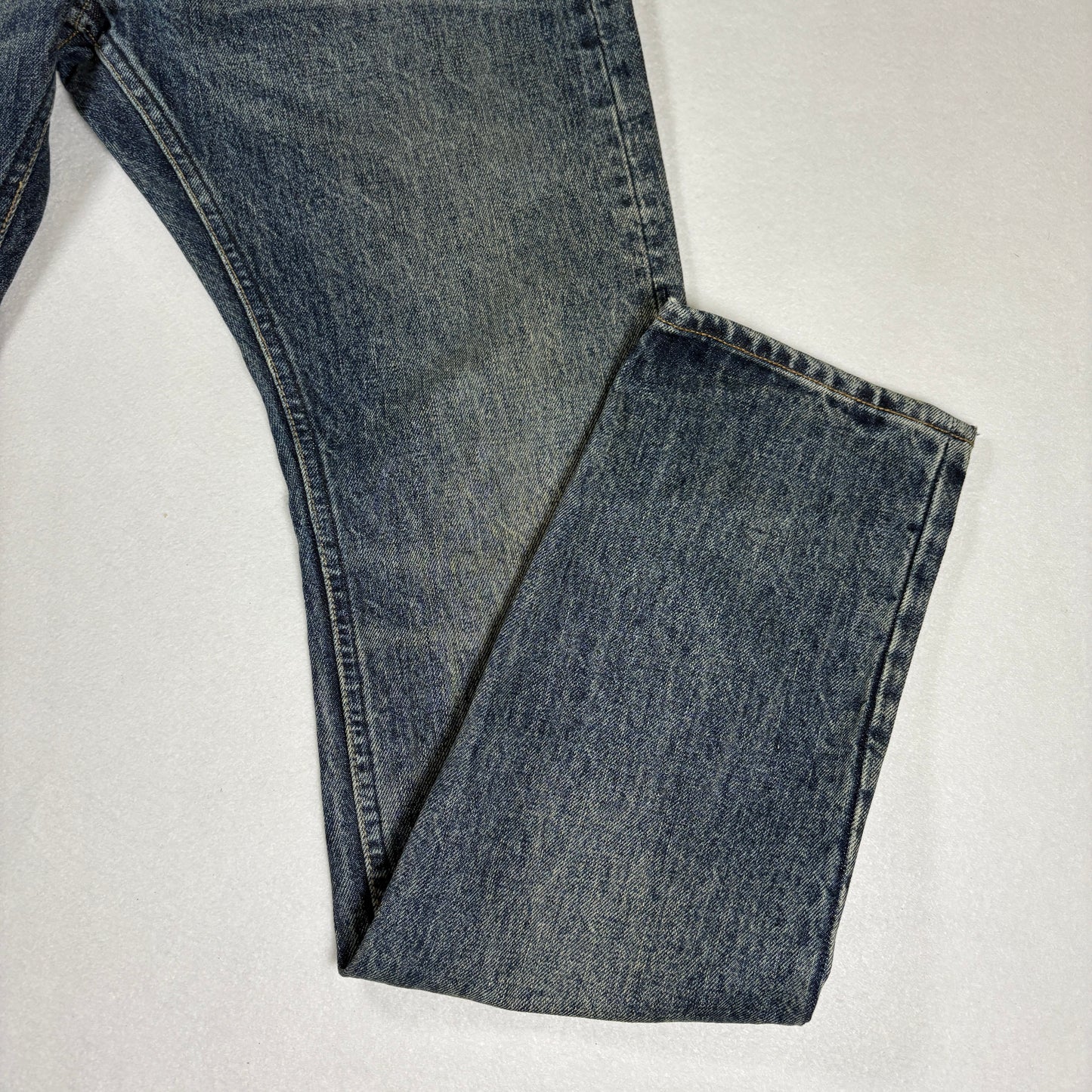 AllSaints Mens Cigarette Skinny Jeans Size 30 Blue Vintage Fade Y2K Grunge Denim