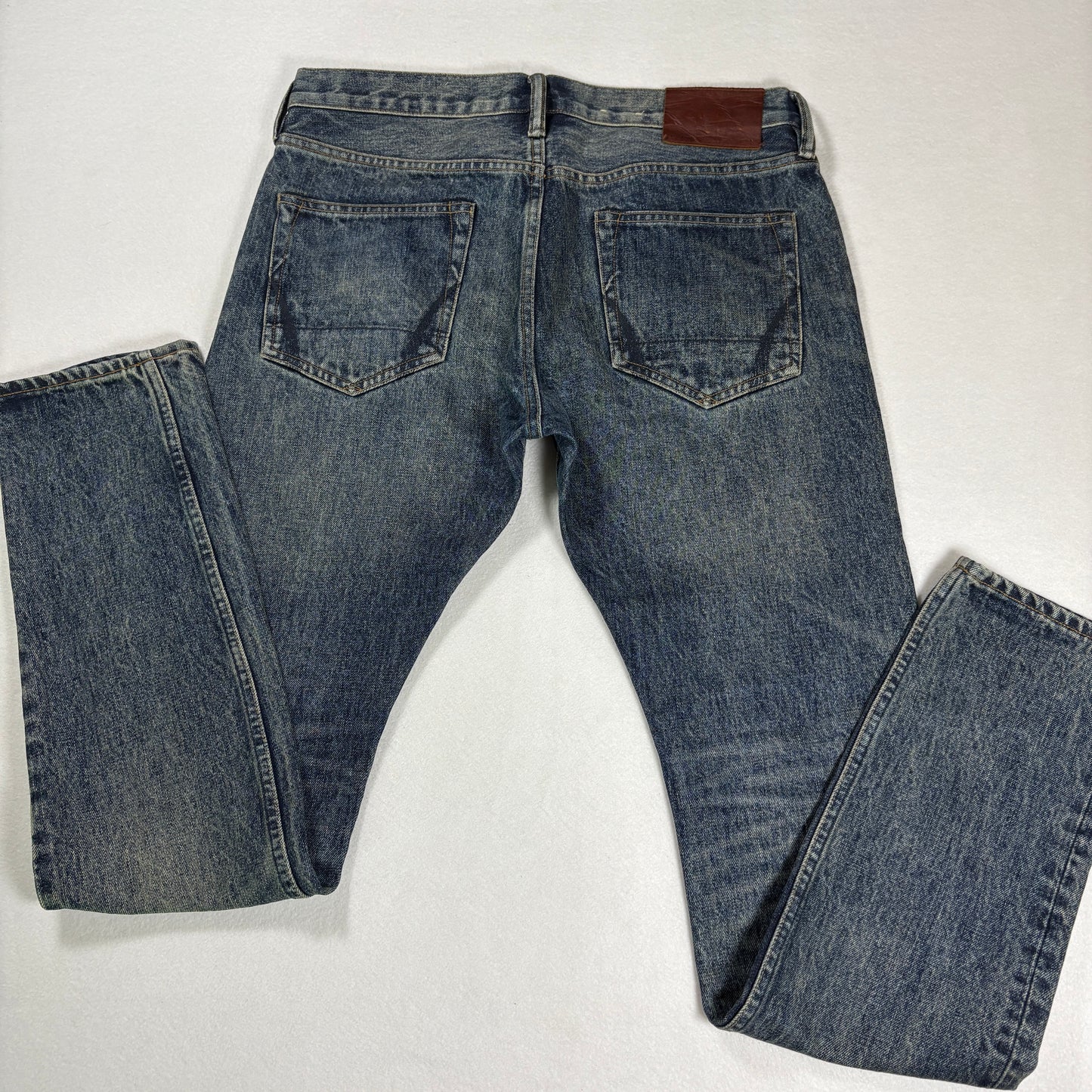 AllSaints Mens Cigarette Skinny Jeans Size 30 Blue Vintage Fade Y2K Grunge Denim