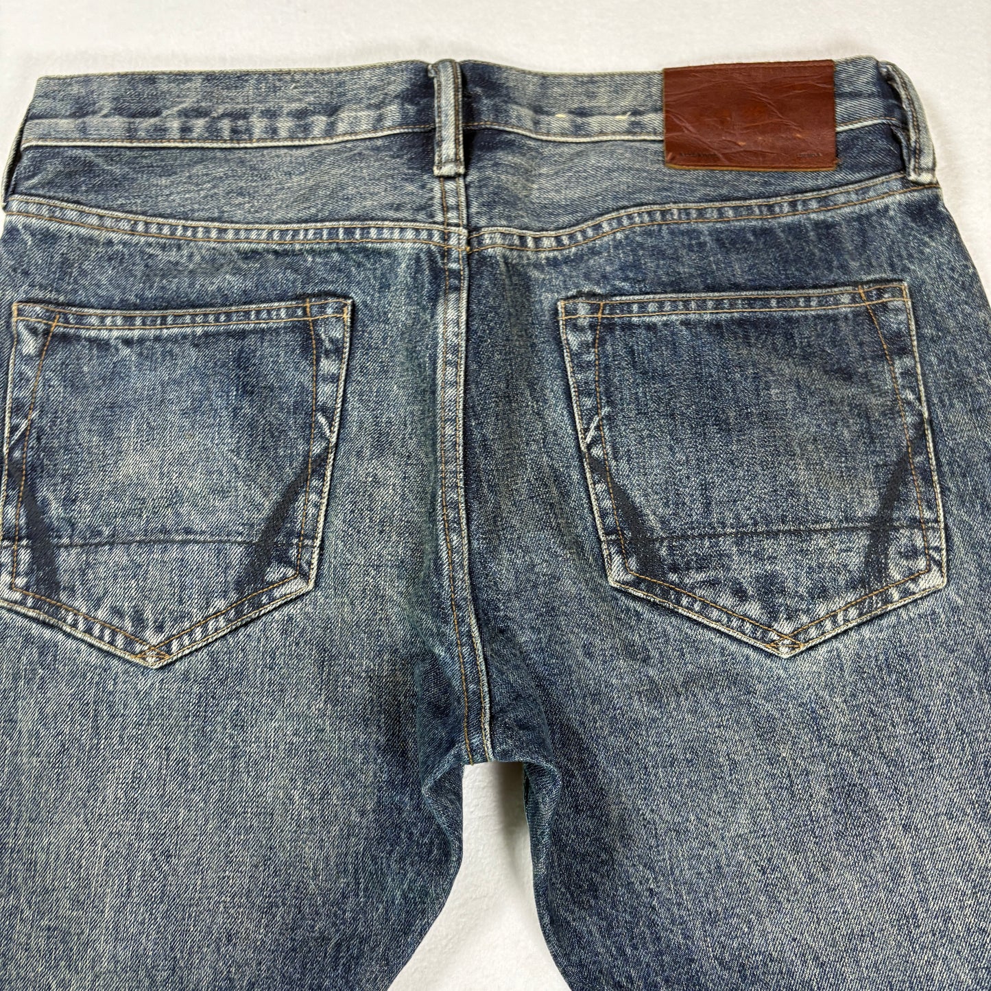 AllSaints Mens Cigarette Skinny Jeans Size 30 Blue Vintage Fade Y2K Grunge Denim