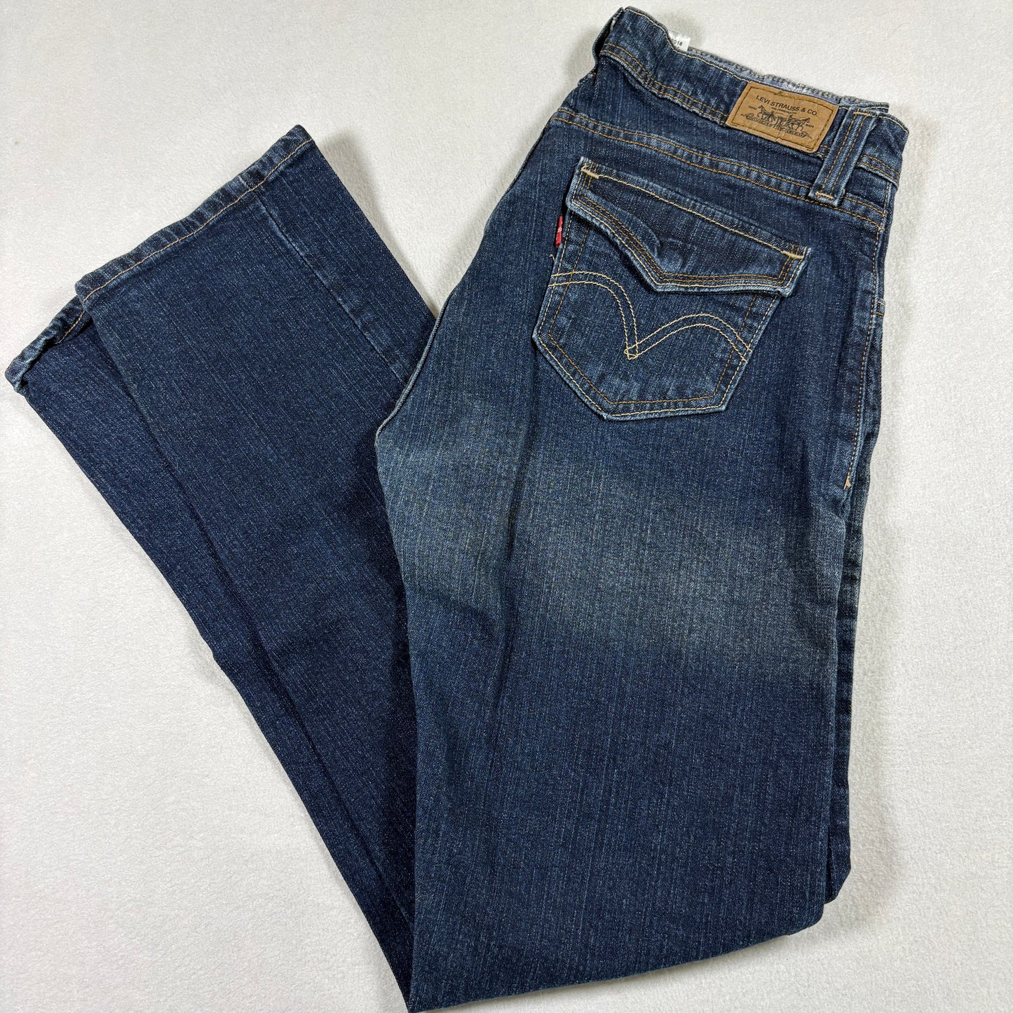 Levis Womens 542 Bootcut Low Rise Jeans Size 10M Medium Wash Y2K Flare Denim