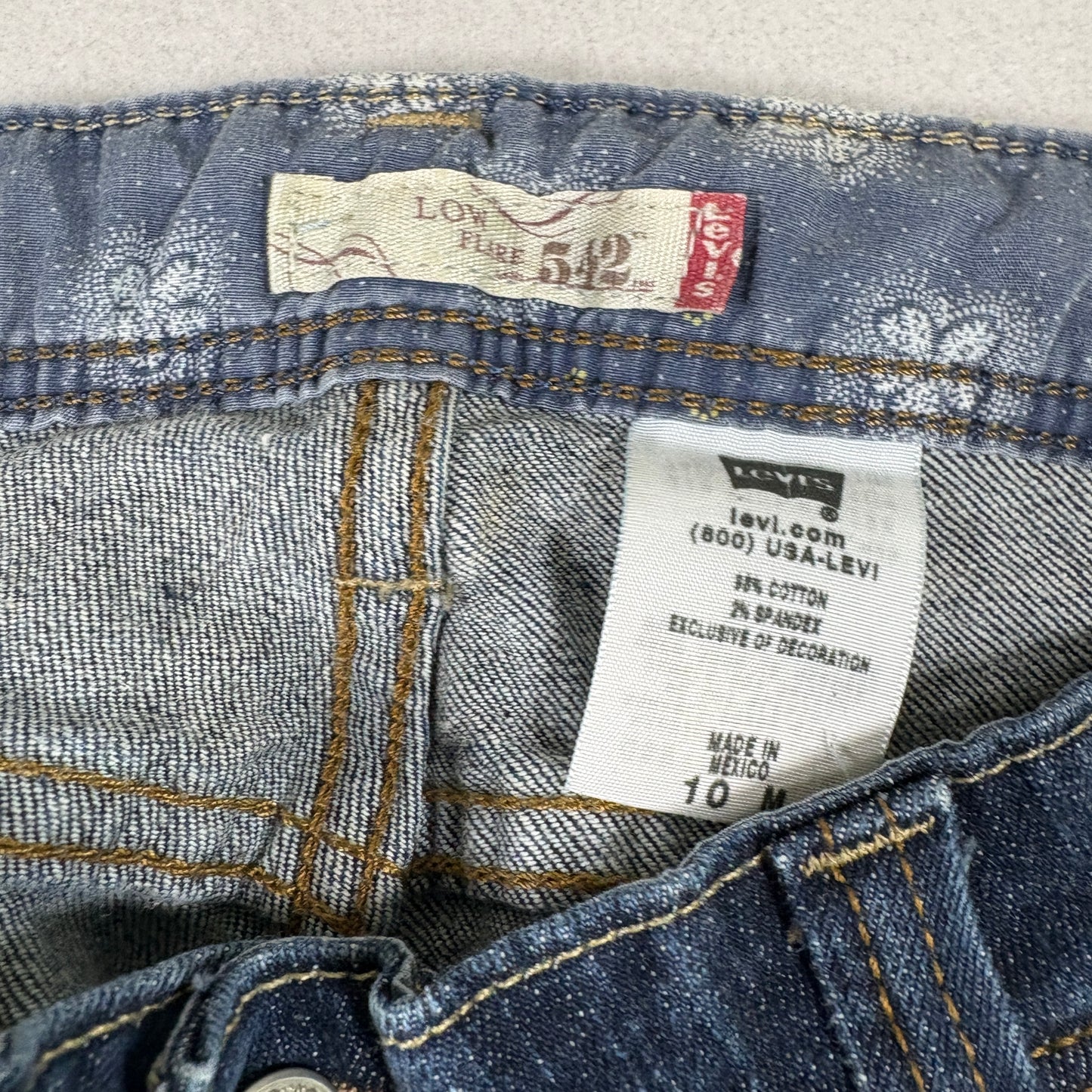 Levis Womens 542 Bootcut Low Rise Jeans Size 10M Medium Wash Y2K Flare Denim