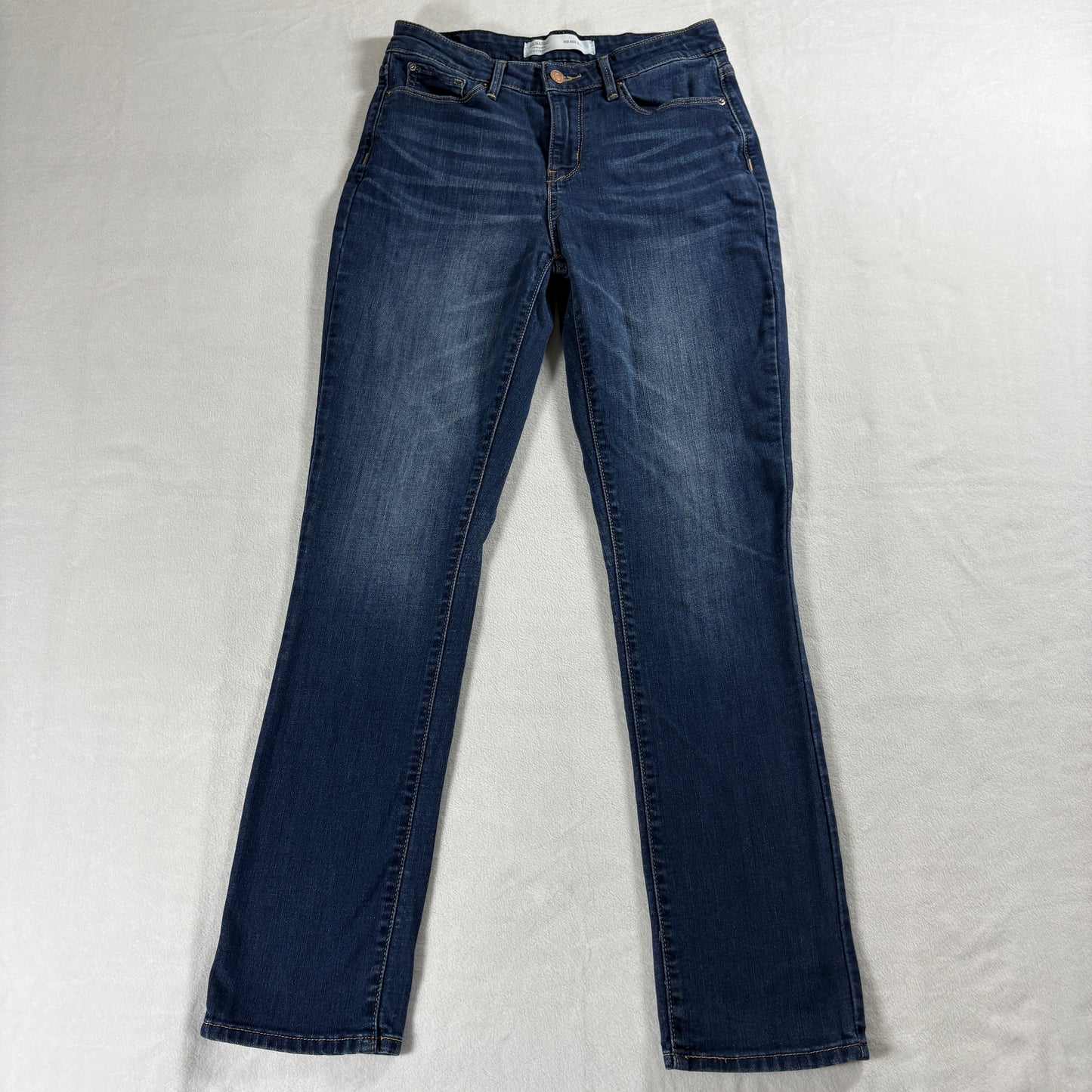 Levi’s Signature Womens W28xL32 Mid Rise Slim Dark Wash Stretch Denim Y2K Retro!