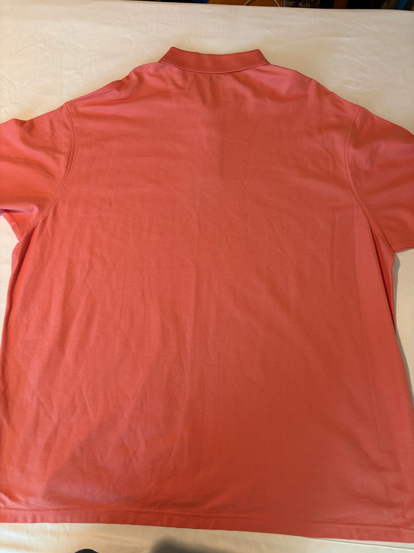Roundtree & Yorke Gold Label Polo Shirt 3XB Coral Pink NWT Big & Tall Cotton Blend
