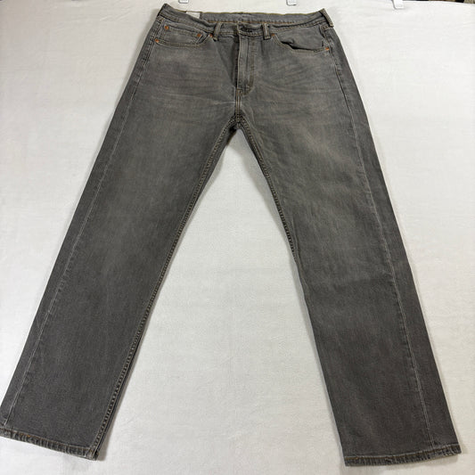 Levis 505 Straight Leg Jeans Gray Wash Tag 36x32 Fits Like X Classic Denim