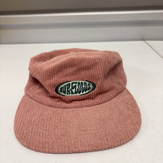 Surf Cords Pink Corduroy Strapback Hat Surf Skate Streetwear Dad Cap Logo