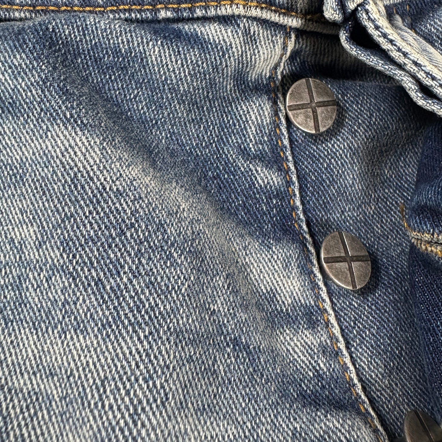 Ksubi Mens Chitch Pure Dynamite Jeans Size 36 Blue Slim Tapered Distressed NWT