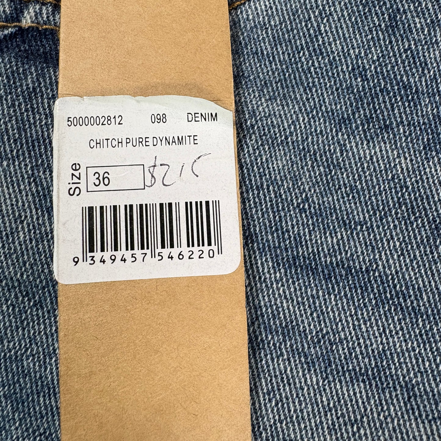 Ksubi Mens Chitch Pure Dynamite Jeans Size 36 Blue Slim Tapered Distressed NWT