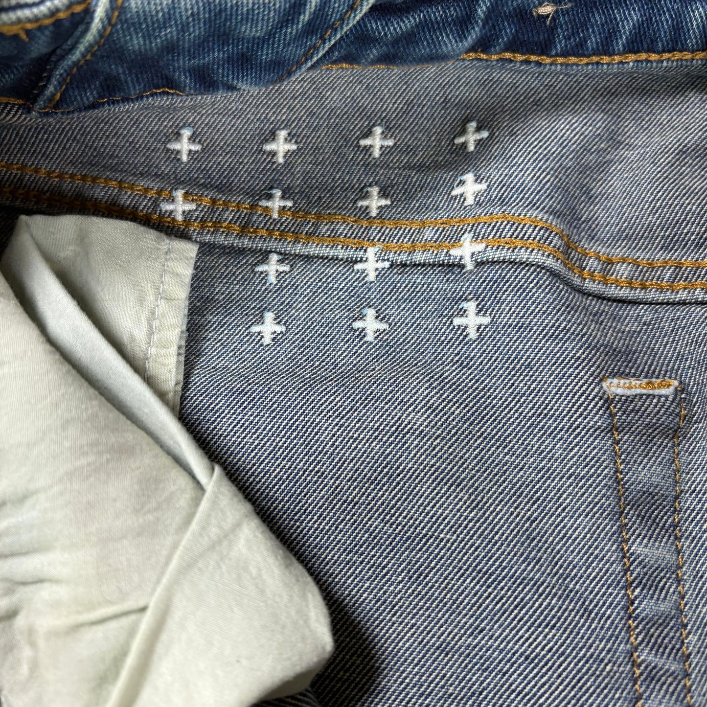 Ksubi Mens Chitch Pure Dynamite Jeans Size 36 Blue Slim Tapered Distressed NWT