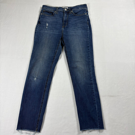 Lauren Conrad Skinny Jeans Womens 8 Ankle Distressed Blue Denim Stretch Casual Fit
