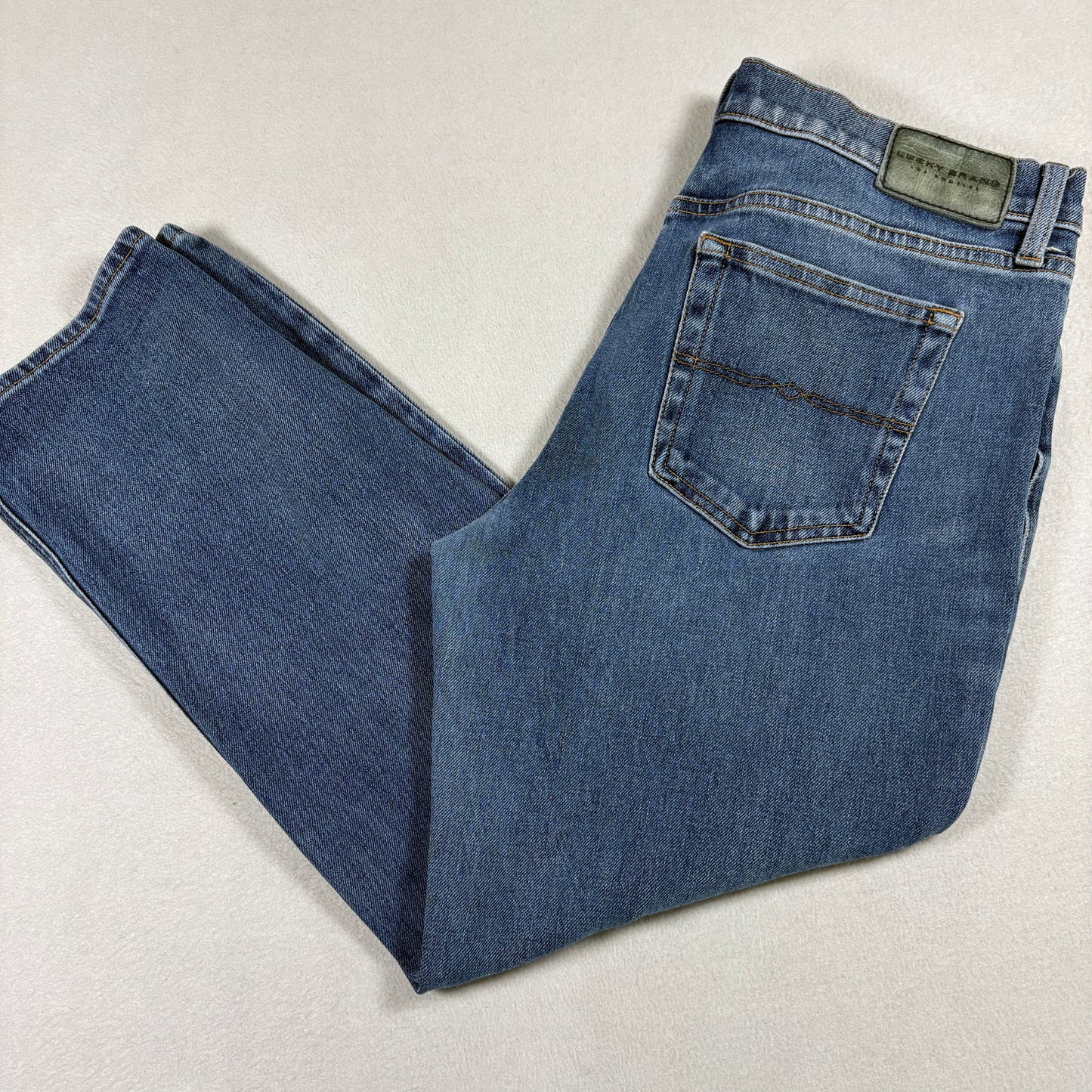 Lucky Brand Womens Mid Rise Boyfriend Jeans Size 8/29 Sienna Medium Wash Denim