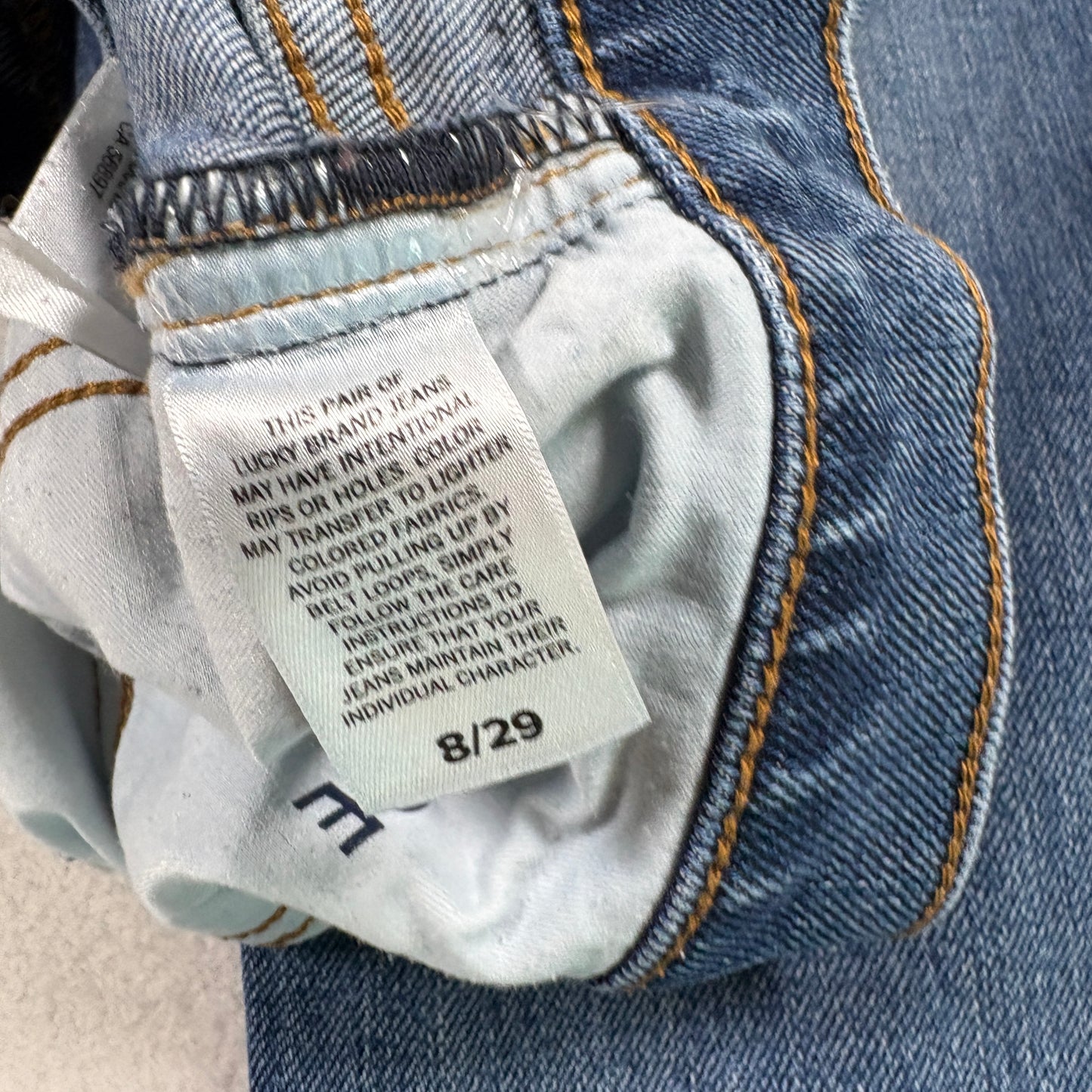 Lucky Brand Womens Mid Rise Boyfriend Jeans Size 8/29 Sienna Medium Wash Denim