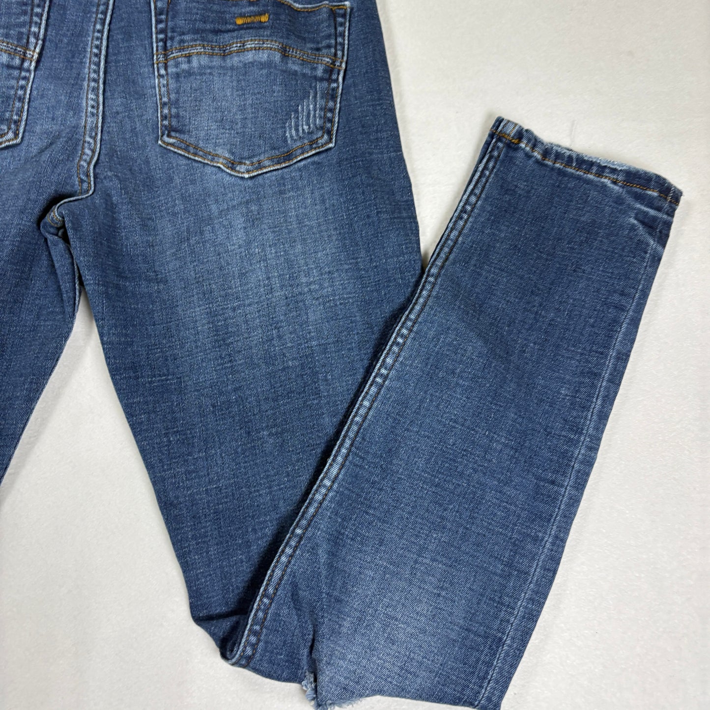 RSQ Mens Blue Skinny Jeans 30x32 Distressed Denim Y2K 90s Grunge