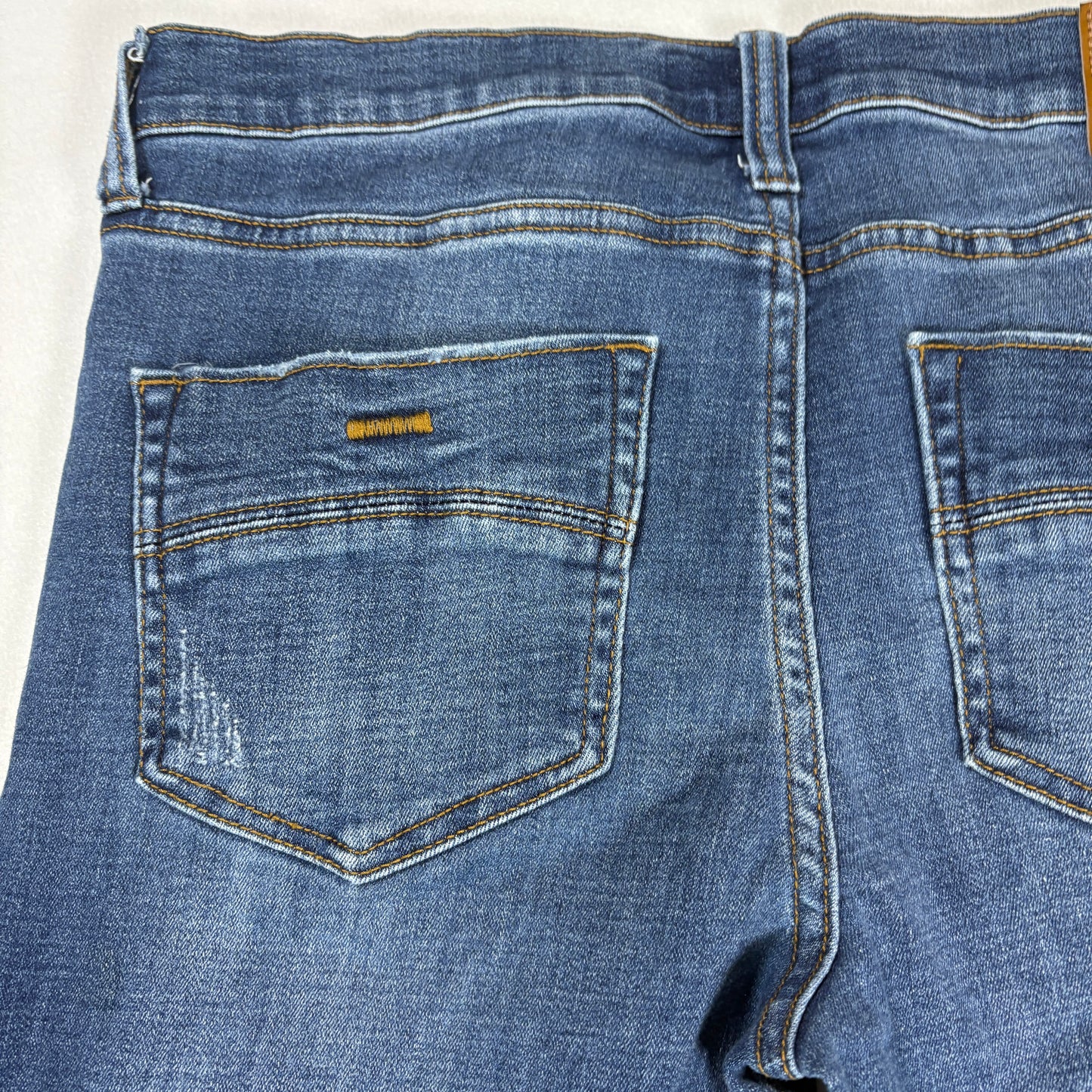 RSQ Mens Blue Skinny Jeans 30x32 Distressed Denim Y2K 90s Grunge