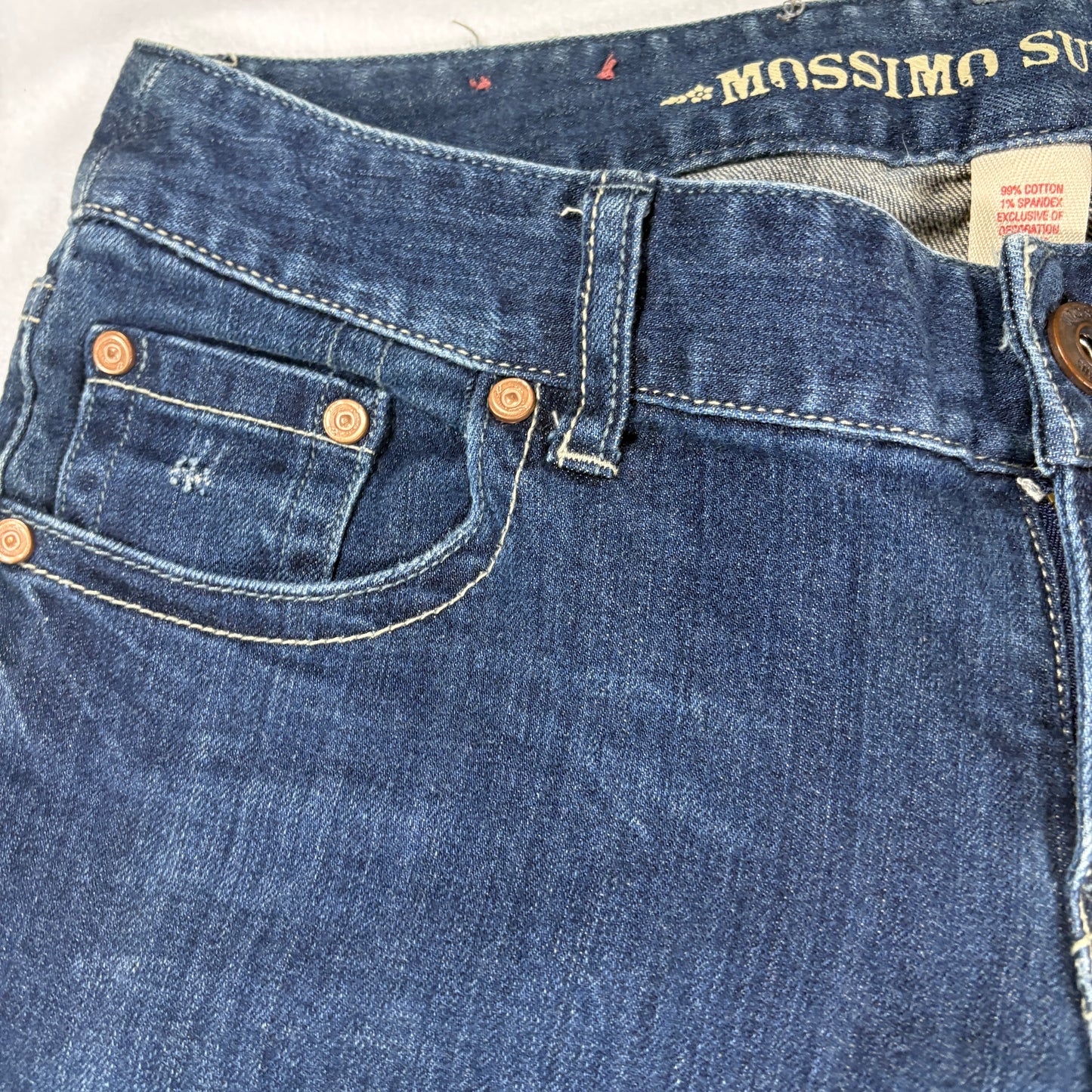 Mossimo Womens Blue Jeans Size 9 Flare Bootcut Y2K Stretch Denim Vintage