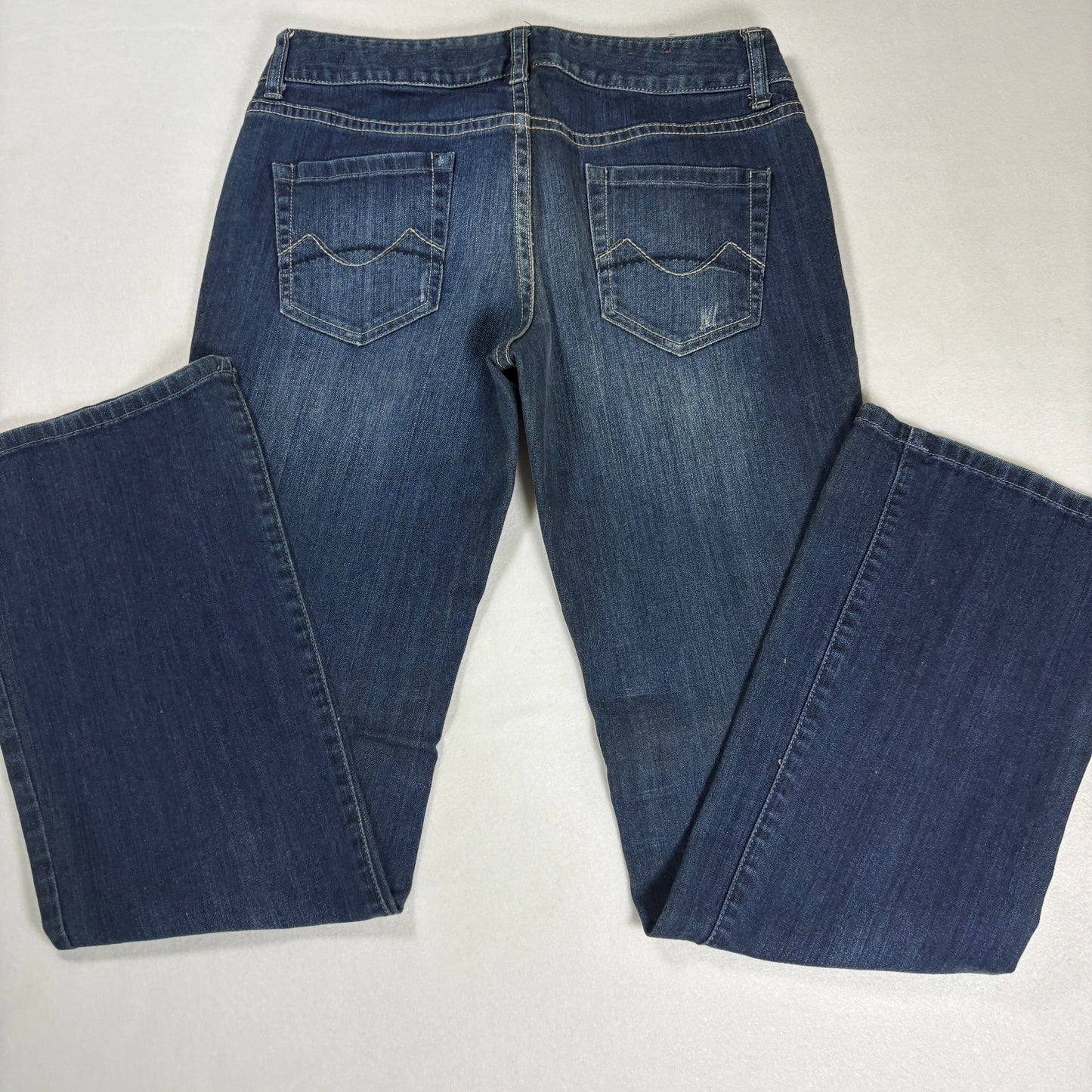 Mossimo Womens Blue Jeans Size 9 Flare Bootcut Y2K Stretch Denim Vintage
