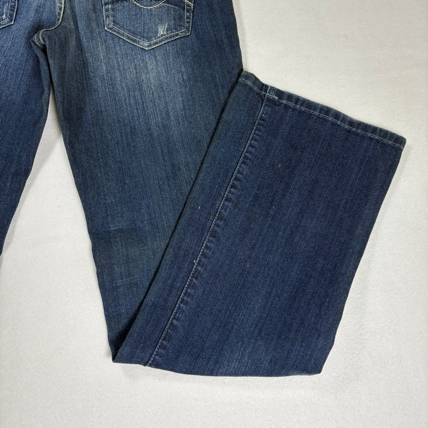 Mossimo Womens Blue Jeans Size 9 Flare Bootcut Y2K Stretch Denim Vintage