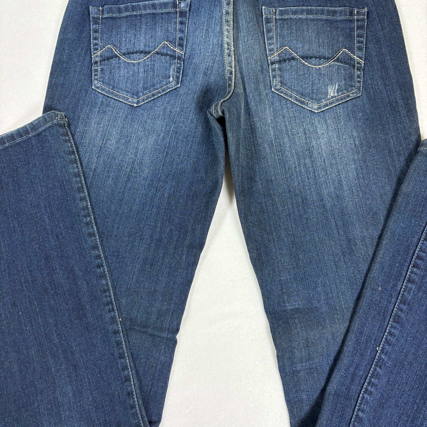 Mossimo Womens Blue Jeans Size 9 Flare Bootcut Y2K Stretch Denim Vintage