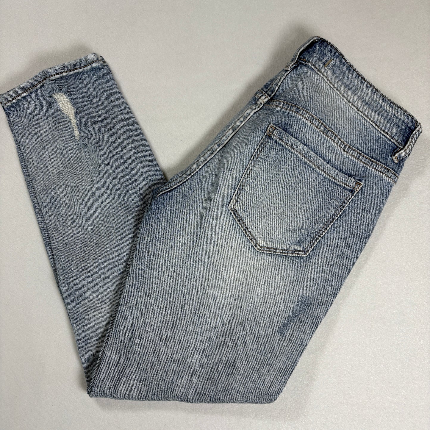 Eunina Womens Jeans Size 3 Low Rise Boyfriend Crop Distressed Y2K Grunge