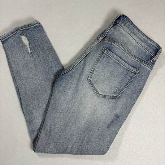 Eunina Womens Jeans Size 3 Low Rise Boyfriend Crop Distressed Y2K Grunge