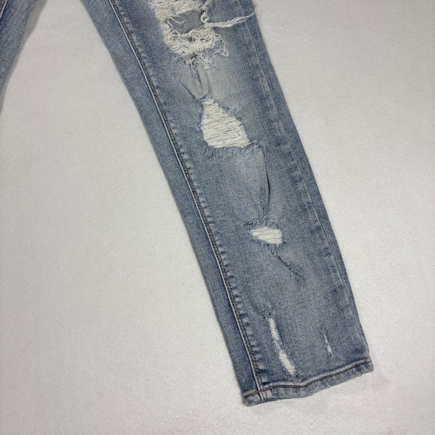 Eunina Womens Jeans Size 3 Low Rise Boyfriend Crop Distressed Y2K Grunge