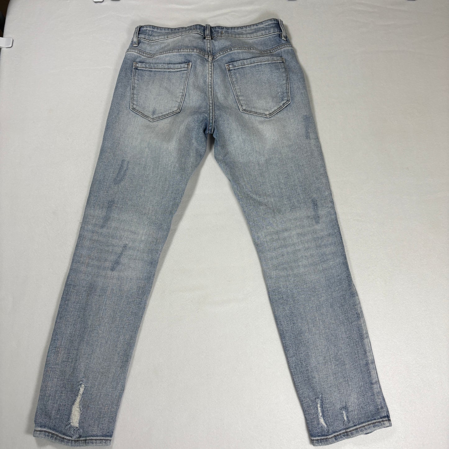 Eunina Womens Jeans Size 3 Low Rise Boyfriend Crop Distressed Y2K Grunge