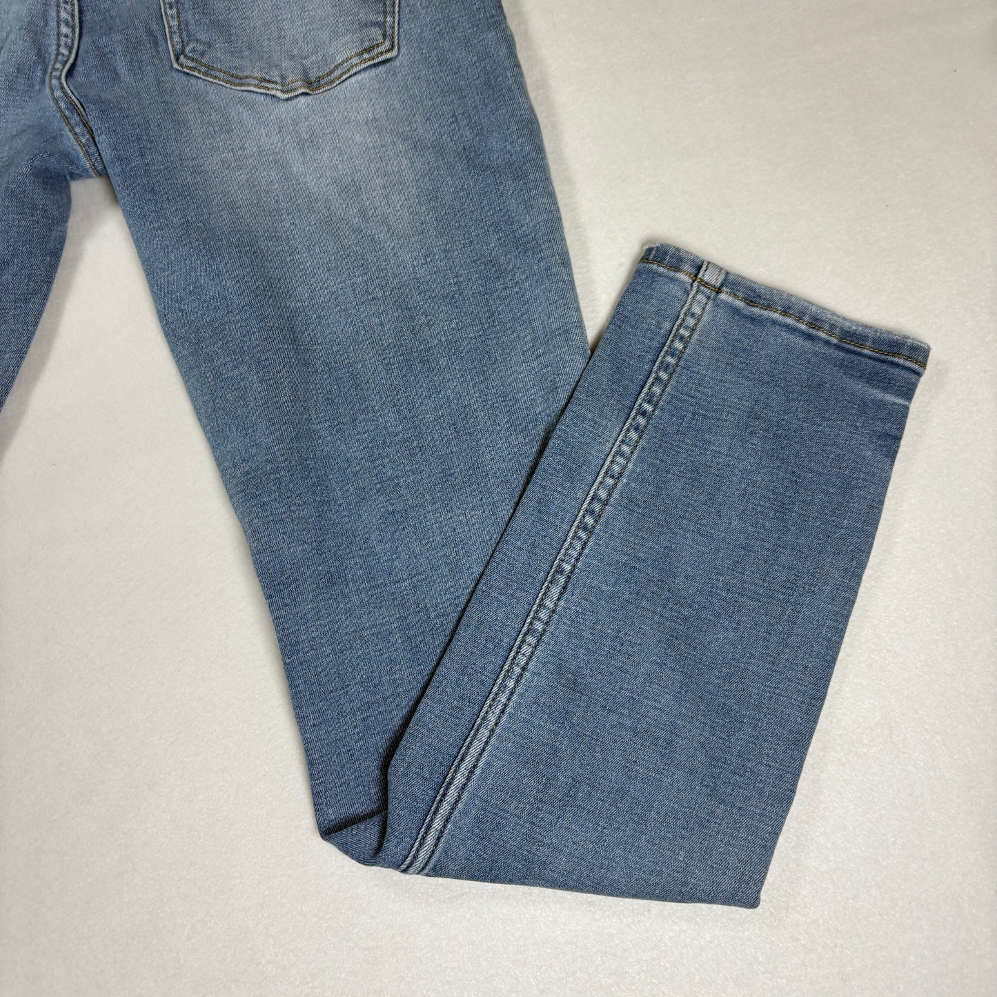 RSQ Mens Skinny Jeans 30x32 Light Wash Distressed Denim Y2K Grunge