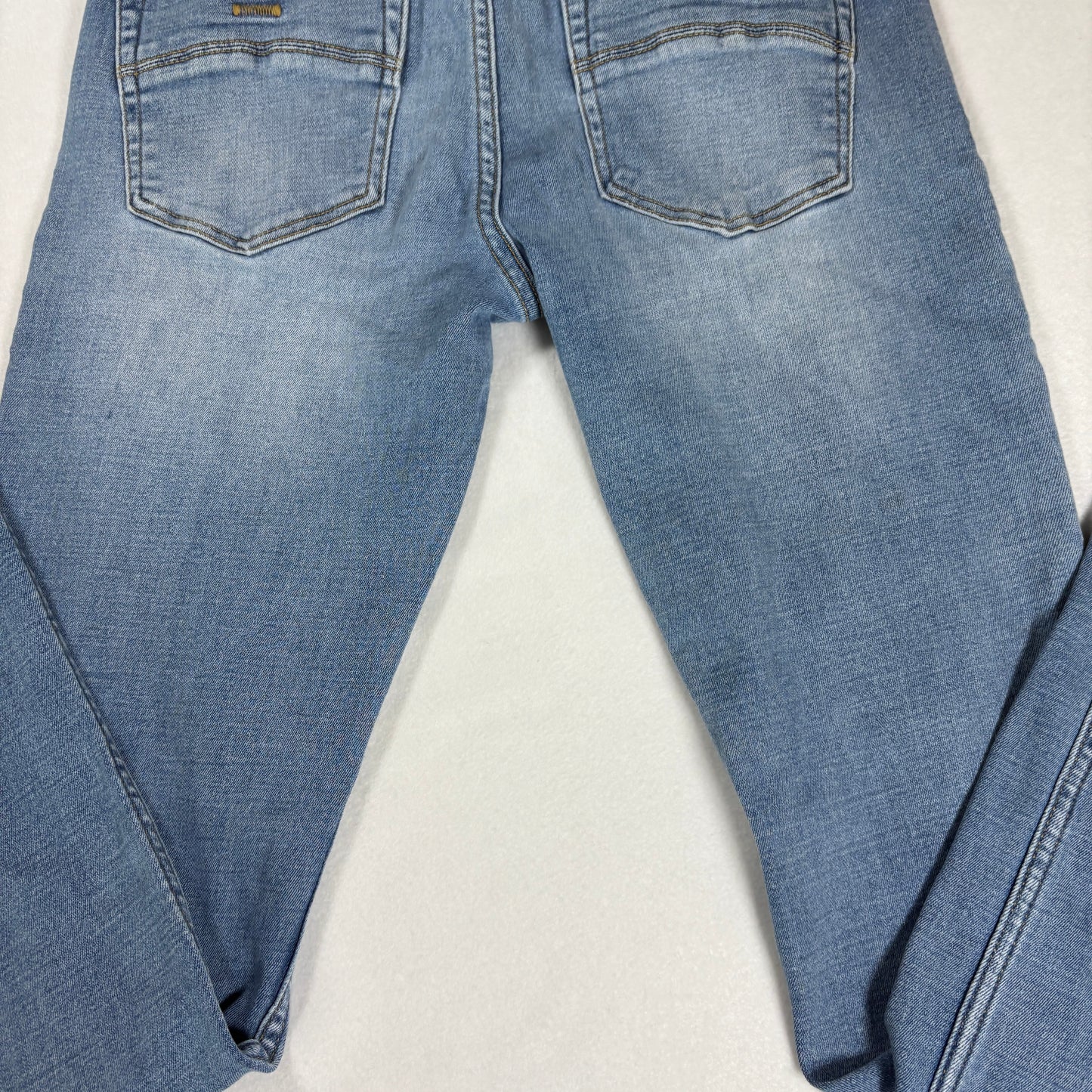 RSQ Mens Skinny Jeans 30x32 Light Wash Distressed Denim Y2K Grunge