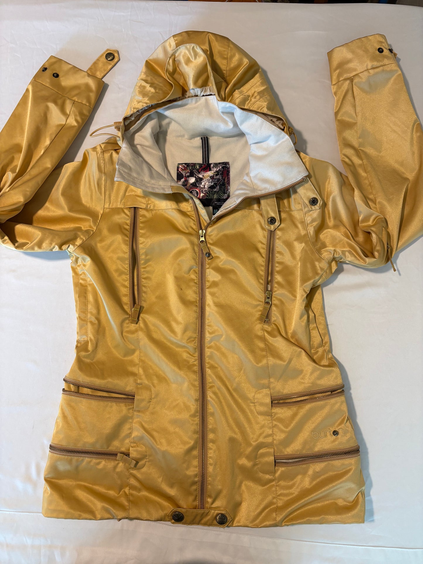 Burton Women’s Gold DryRide Snowboard Jacket – Medium – Waterproof Ski Snow Coat