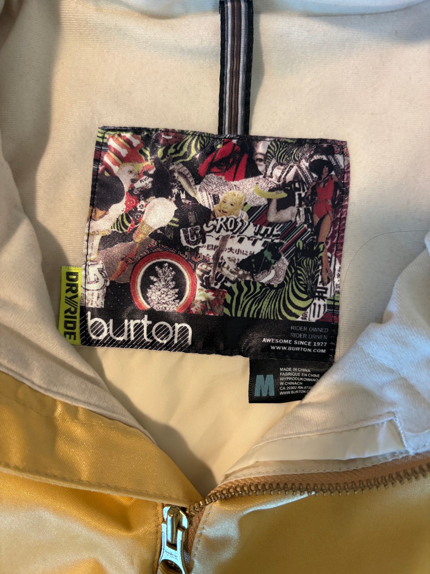 Burton Women’s Gold DryRide Snowboard Jacket – Medium – Waterproof Ski Snow Coat
