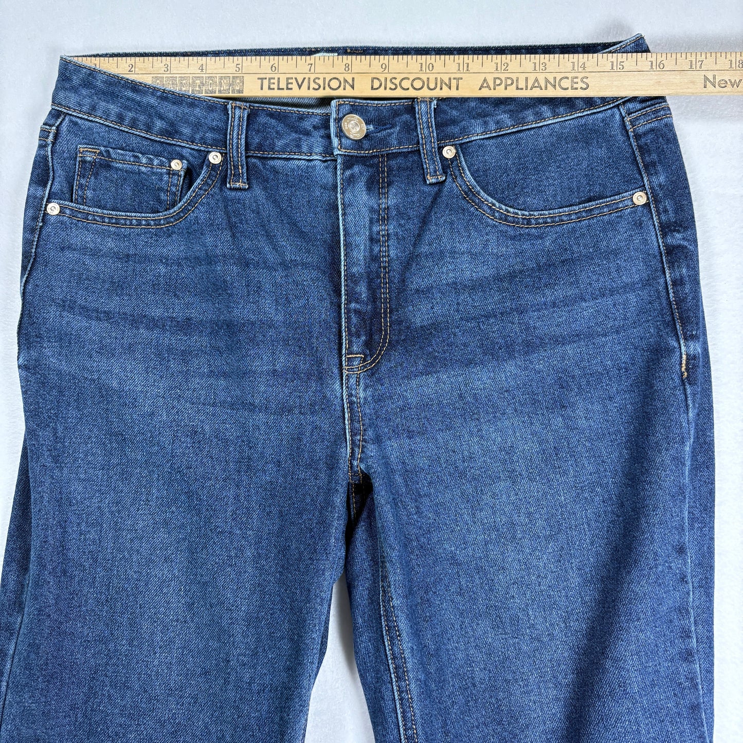 Seven7 Womens Jeans Size 6 Slim Straight Blue Denim Stretch Classic