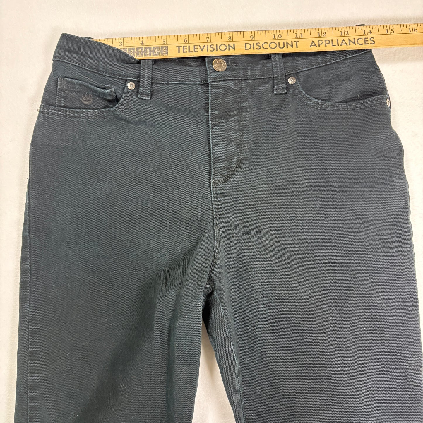 Gloria Vanderbilt Womens Jeans Size 4 Black Amanda High Rise Straight Classic