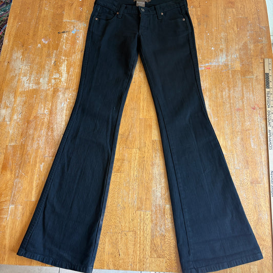 Flare Bootcut Jeans Womens Frankie B Tag 2 Fits Like 29X33 Low Rise Dark Wash