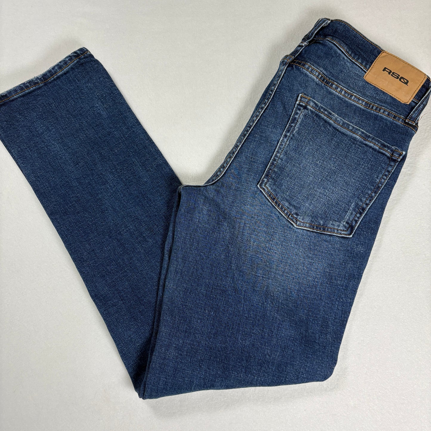 RSQ Mens Slim Straight Jeans 30x32 Blue Denim Y2K Vintage Grunge 90s